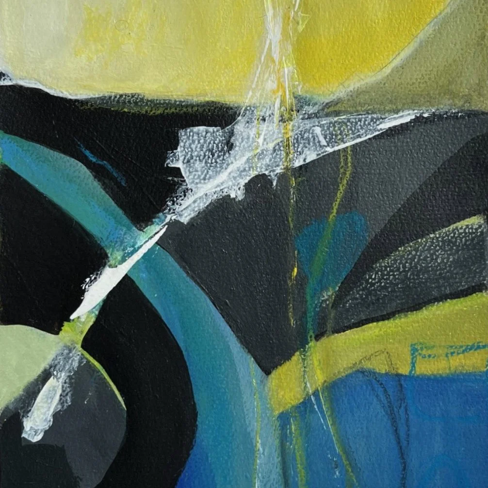 @iseyhenn⁠
Reaching For A Sunbeam, acrylic &amp; mixed media on paper, 25 x 16. Unfortunately some of the artwork has been cut off by Instagram when uploading.⁠
Anyway, another one finished!