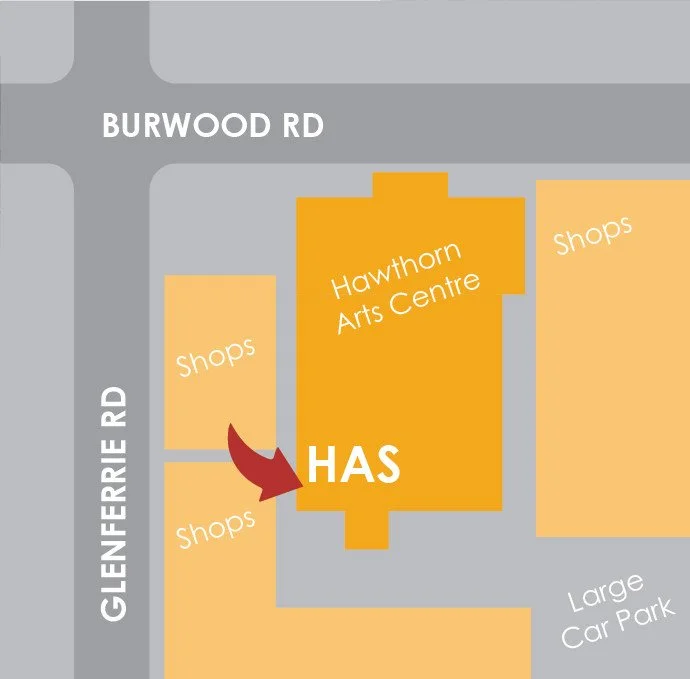 We are here 360 Burwood Rd. Down the side of the grand old Town Hall.