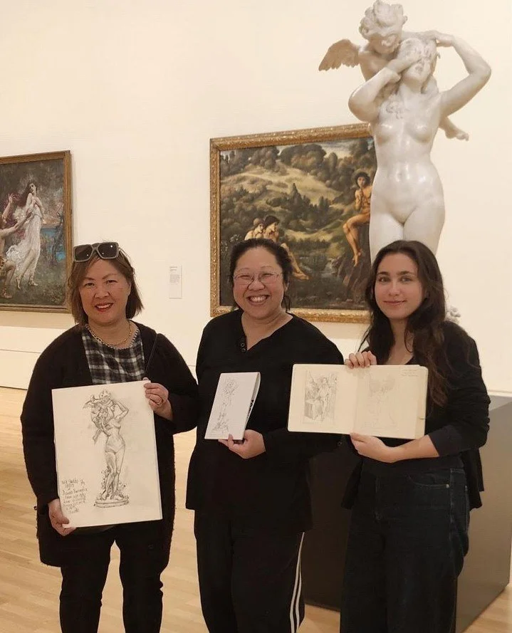 Drawing at the NGV International. First Saturday of the month.⁠
⁠
Join us at NGV, St Kilda Rd, on the first Saturday of each month. David MacLeod facilitates an informal group of artists to explore and sketch some of the gallery's art, in the company