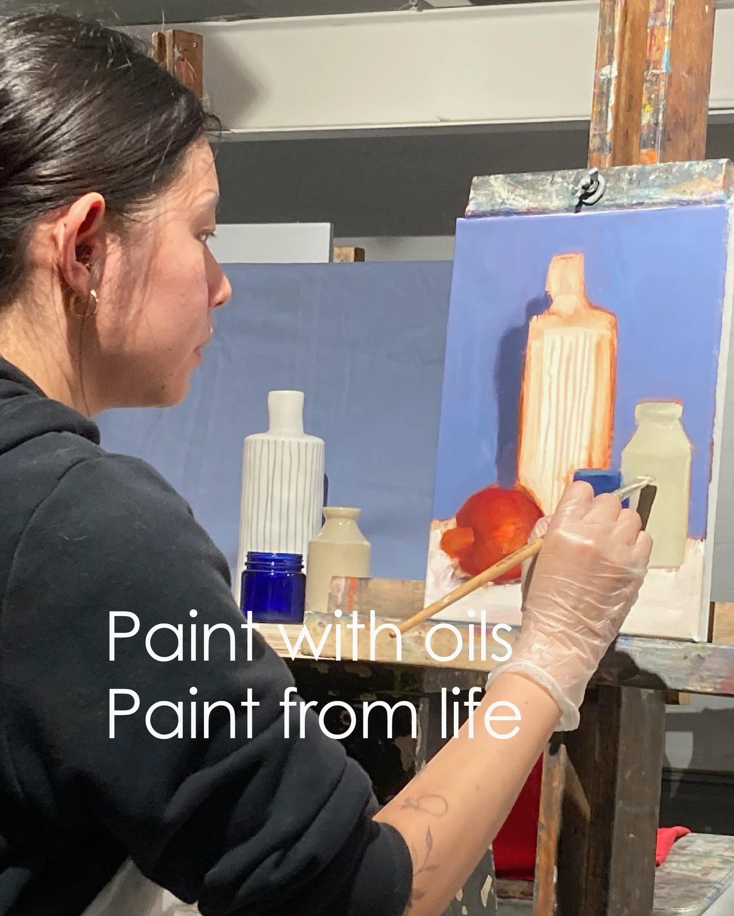 Paint with oils. Paint from life.⁠ ⁠
Term Three starts Sunday 19 July. Signup for morning or afternoon classes.⁠
⁠
Sunday mornings 10am - 1pm⁠
Sunday afternoons 1.30 - 4.30pm⁠
⁠
Join Jim Moody&rsquo;s 9-week course Paint with Oils. Paint from Life. L