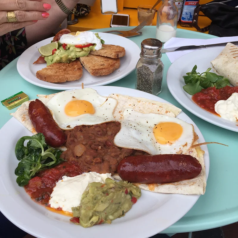 Danny is obsessed with Huevos Rancheros and this plate is from The Breakfast Club in Brighton. Not the most authentic version, but it did fill a massive hole!