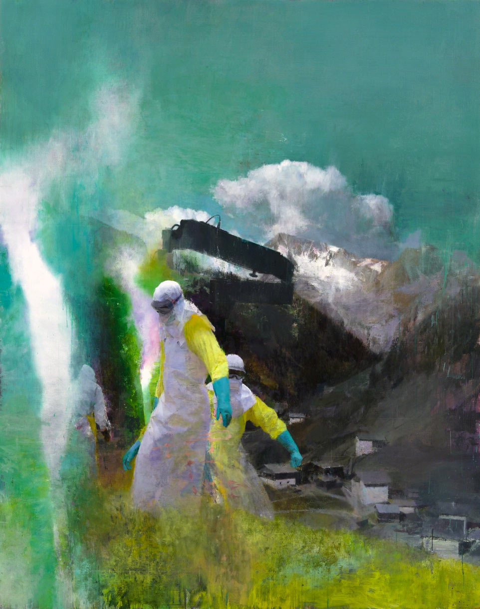 Gray was lucky enough to catch the final weekend of Justin Mortimer's solo show at Parafin in London. Beautiful paintings of an imagined apocalypse.