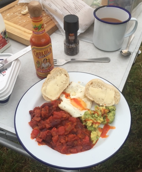 Danny enjoyed this plate of homemade Huevos Rancheros at Love Supreme this weekend. You may have seen him busting some sort of moves to one of his funk heroes Larry Graham . Candi Staton was great fun as well. 