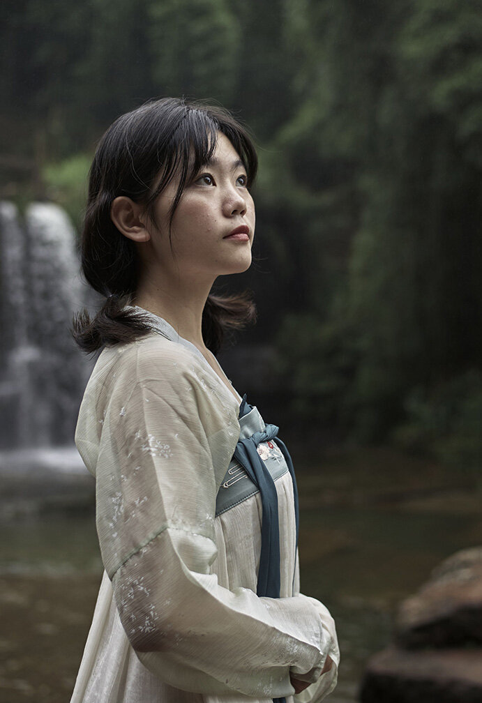 Portrait of Chinese girl in Hanfu Clothes