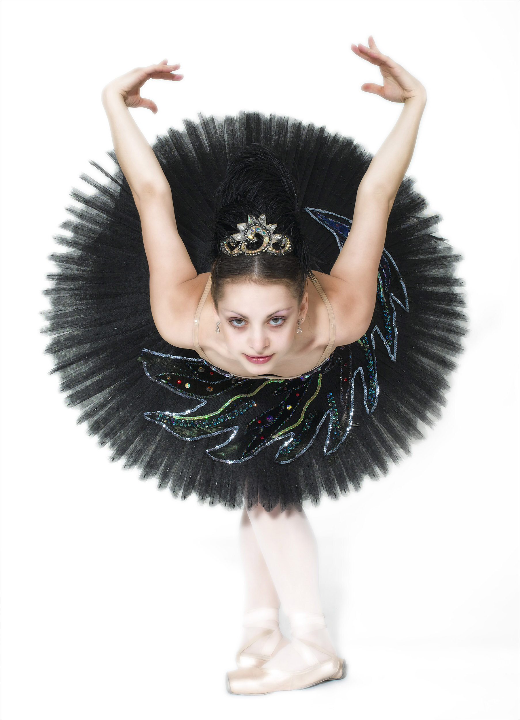 A ballerina from The Black Swan