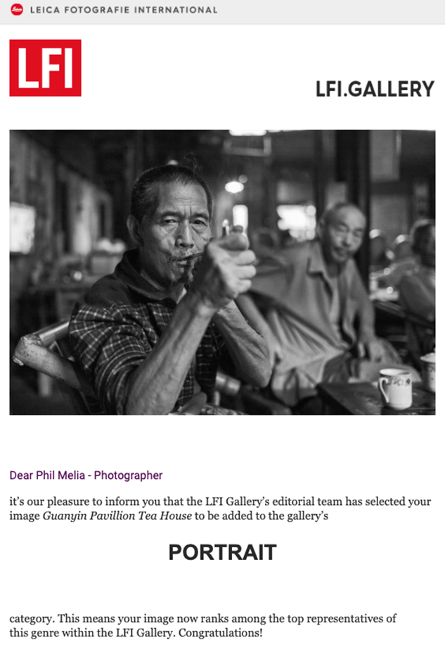 Leica Fotografie International - Gallery Award