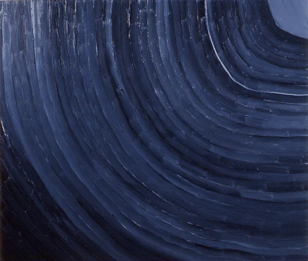 "focusing on the planetary rings," 6' x 7', oil on canvas, ©3.20.1983