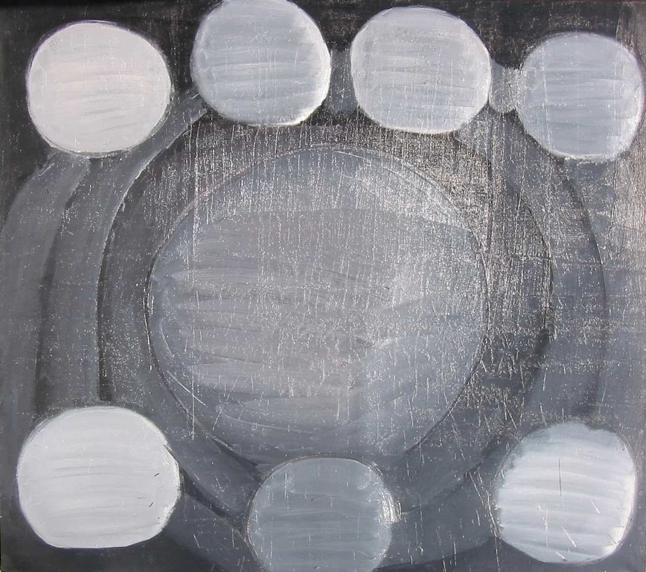 "planetary kabbalah, "68" x 84", oil on canvas, ©10.22.1983