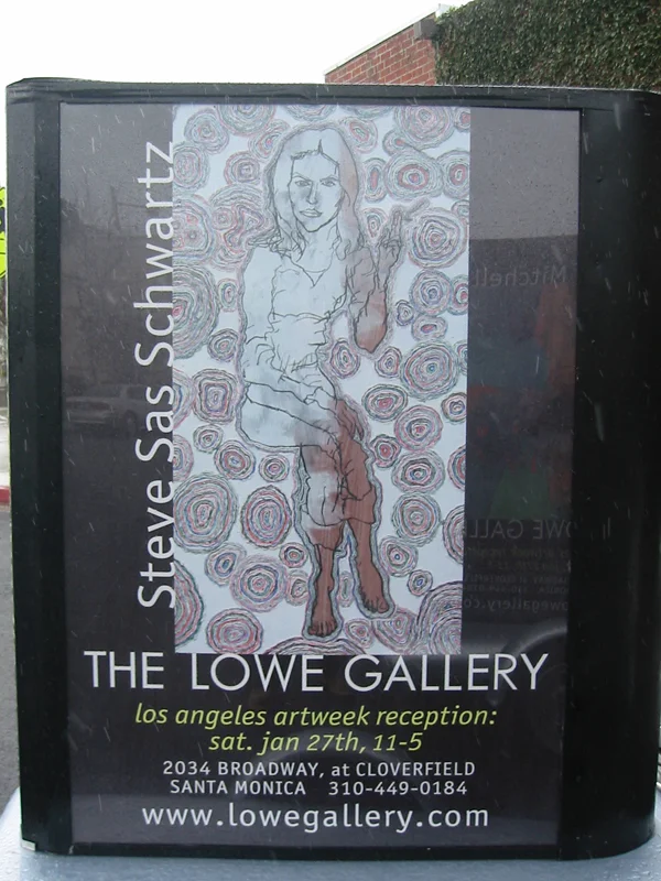 My Geologic Portrait of Tanja Gompf was used to advertise my 2008 exhibit at The Lowe Gallery in Santa Monica.
