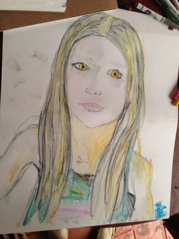 "Luana" ©2013, watercolor on paper
