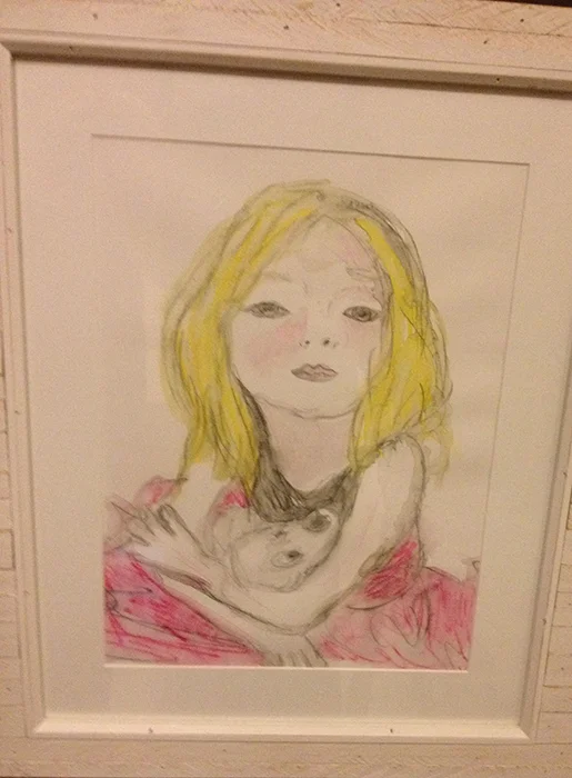 "joz" ©2013, watercolor on paper, 14" x 17"