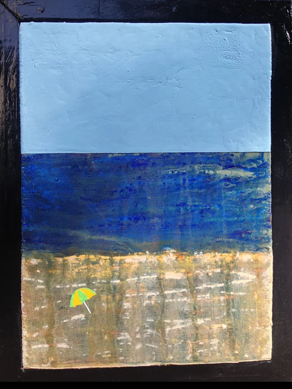 "daydream VI" ©2013, acrylic and enamel on wood, by steve sas schwartz