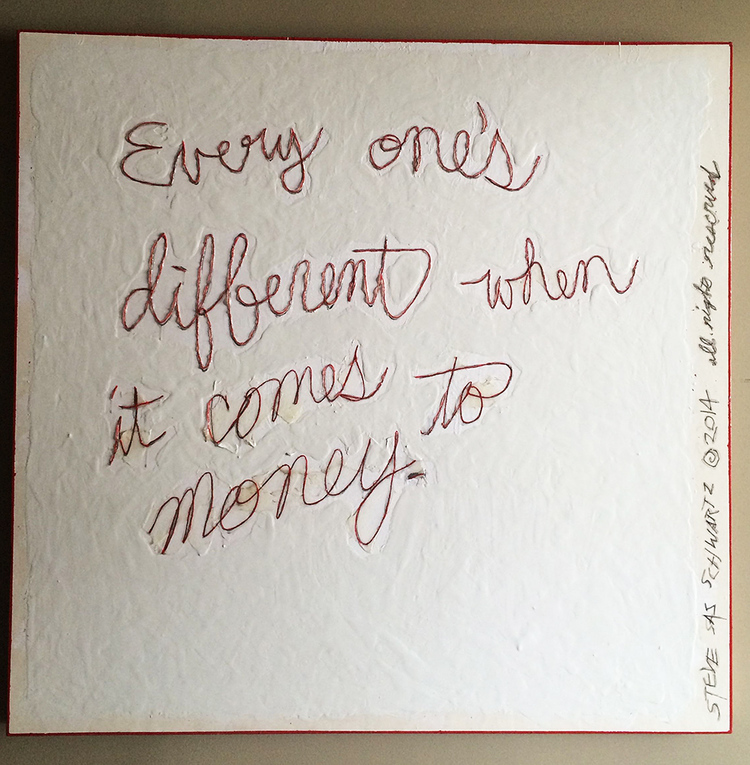"everyone's different when it comes to money"
