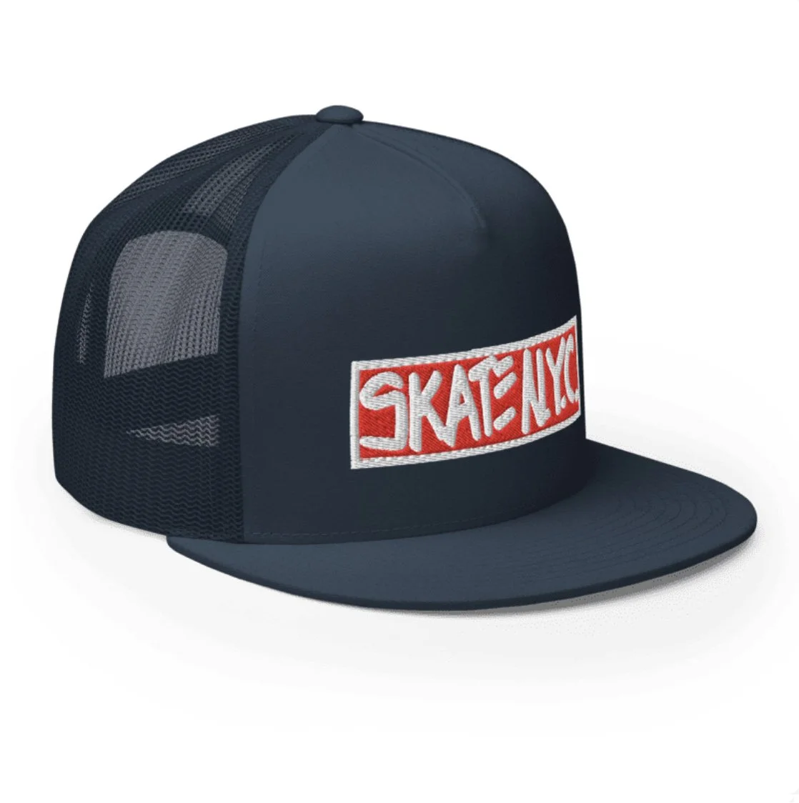 SKATE N.Y.C. Logo Flat Bill Trucker