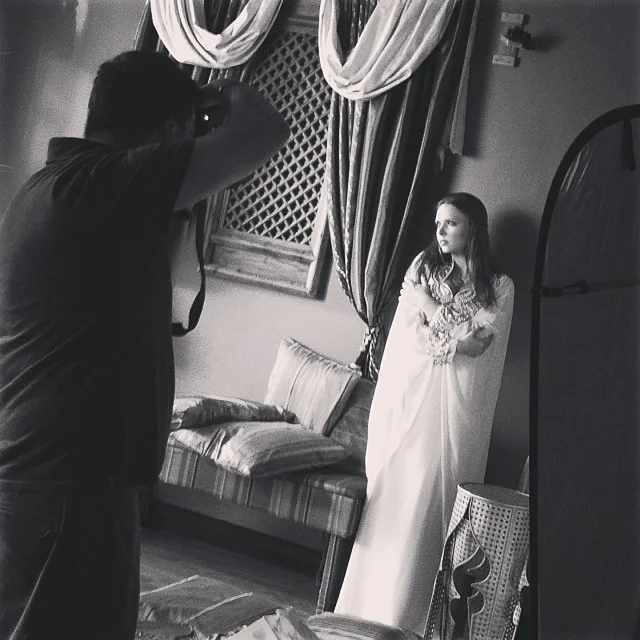 Doing a character portrait played by Iana Komarnytska. Photo by Eshe Yildiz