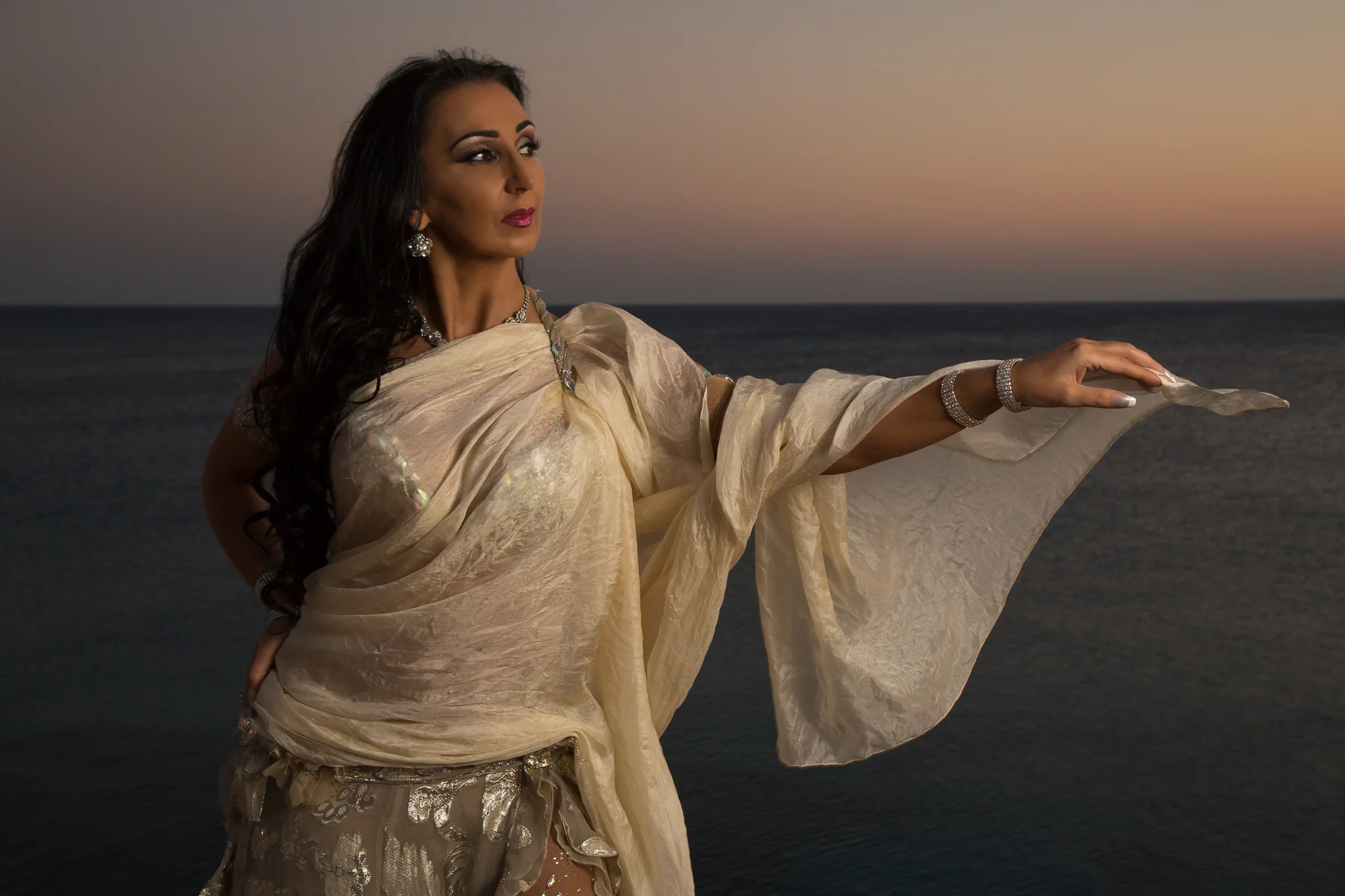 Dancer Evelina Papazova, photographed at Cavo Grecco, Cyprus