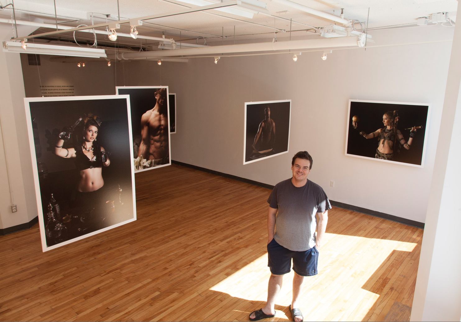Photographer Pedro Bonatto at the OCAD Graduate Gallery in Toronto, Canada.
