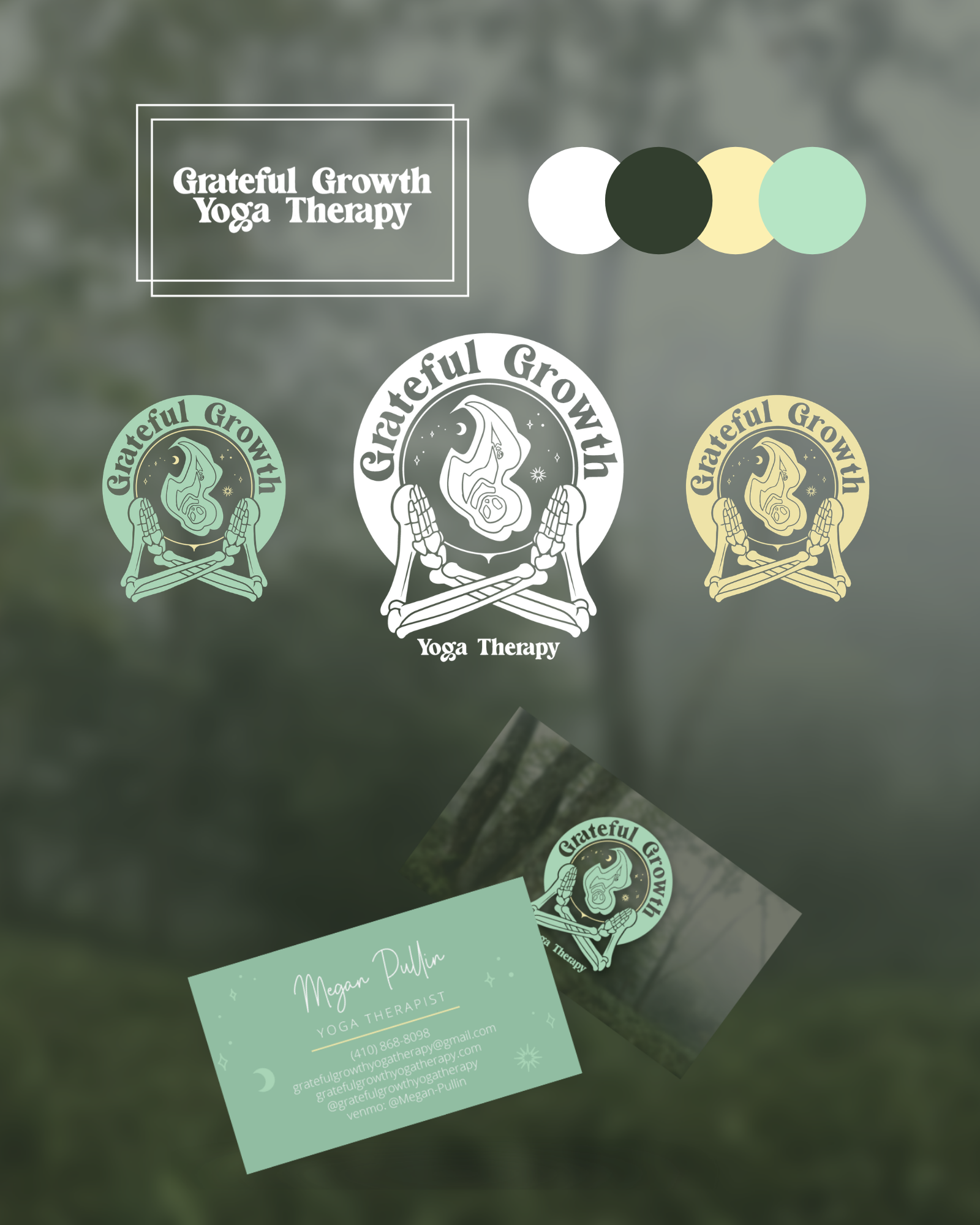 Grateful Growth Yoga Therapy Logo and Branding Design
