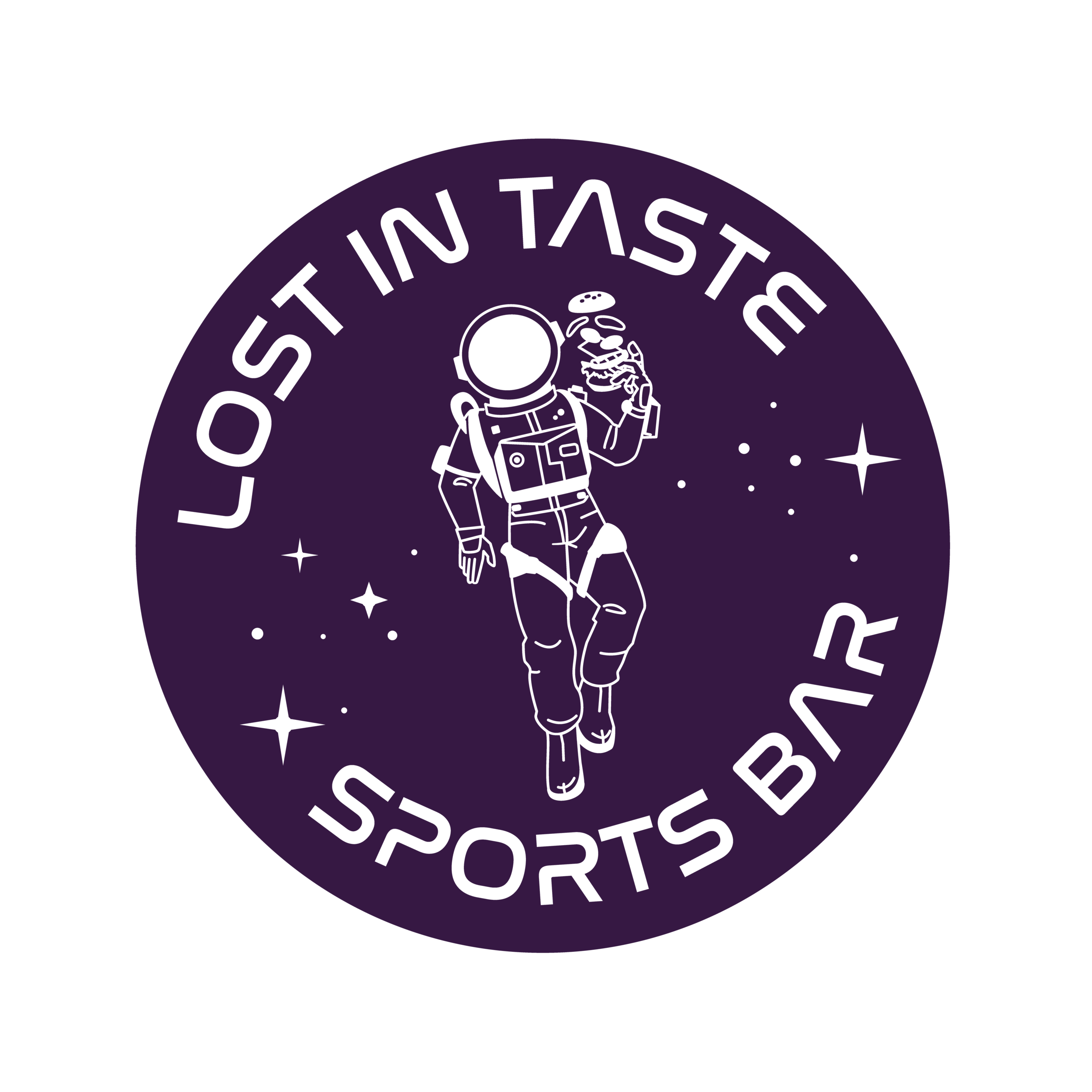 Lost in Taste Logo and Branding Design_Badge Whole Transparent Filled Purple.png