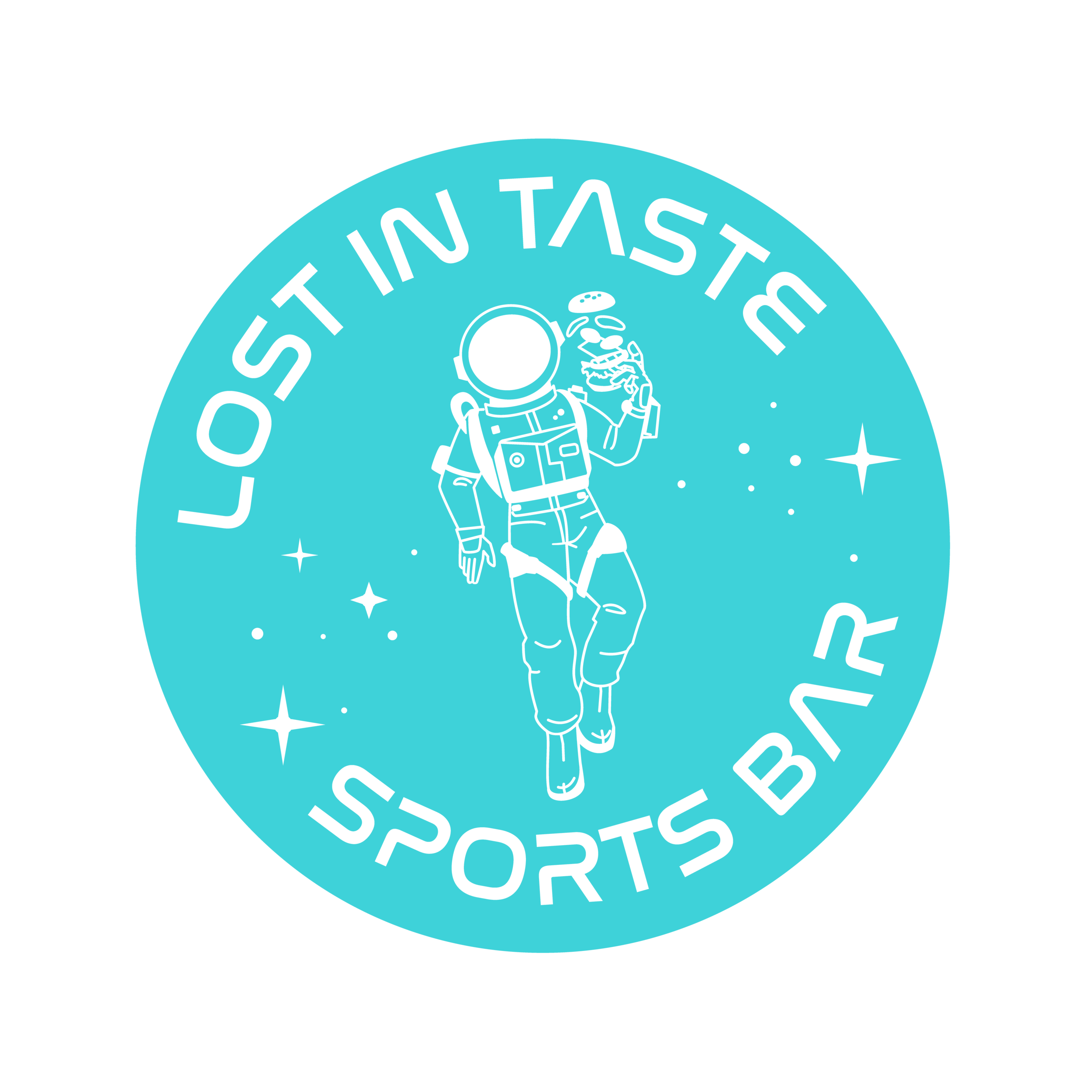Lost in Taste Logo and Branding Design_Badge Whole Transparent Filled Cyan.png