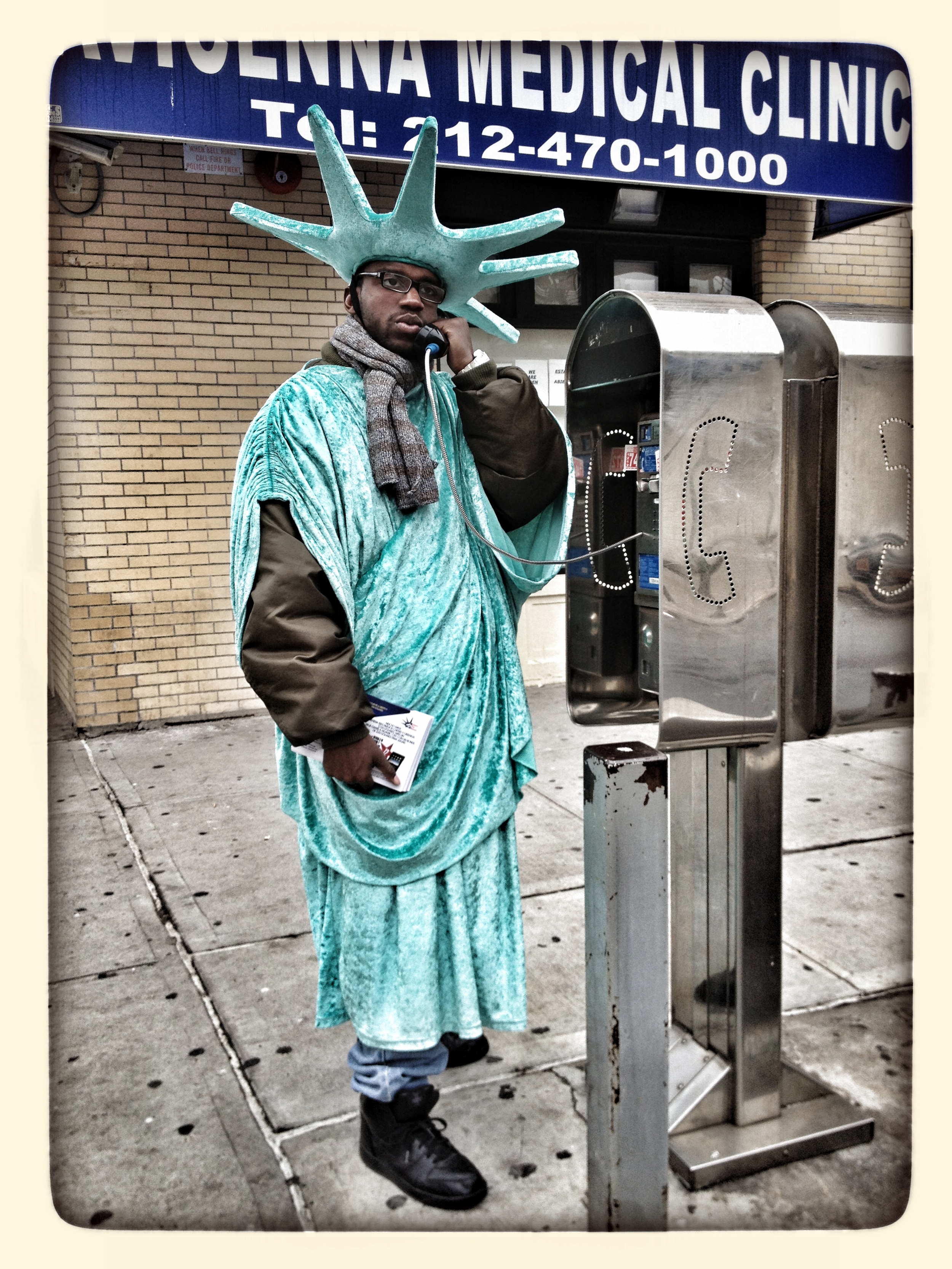  Tax handbill man in Harlem 