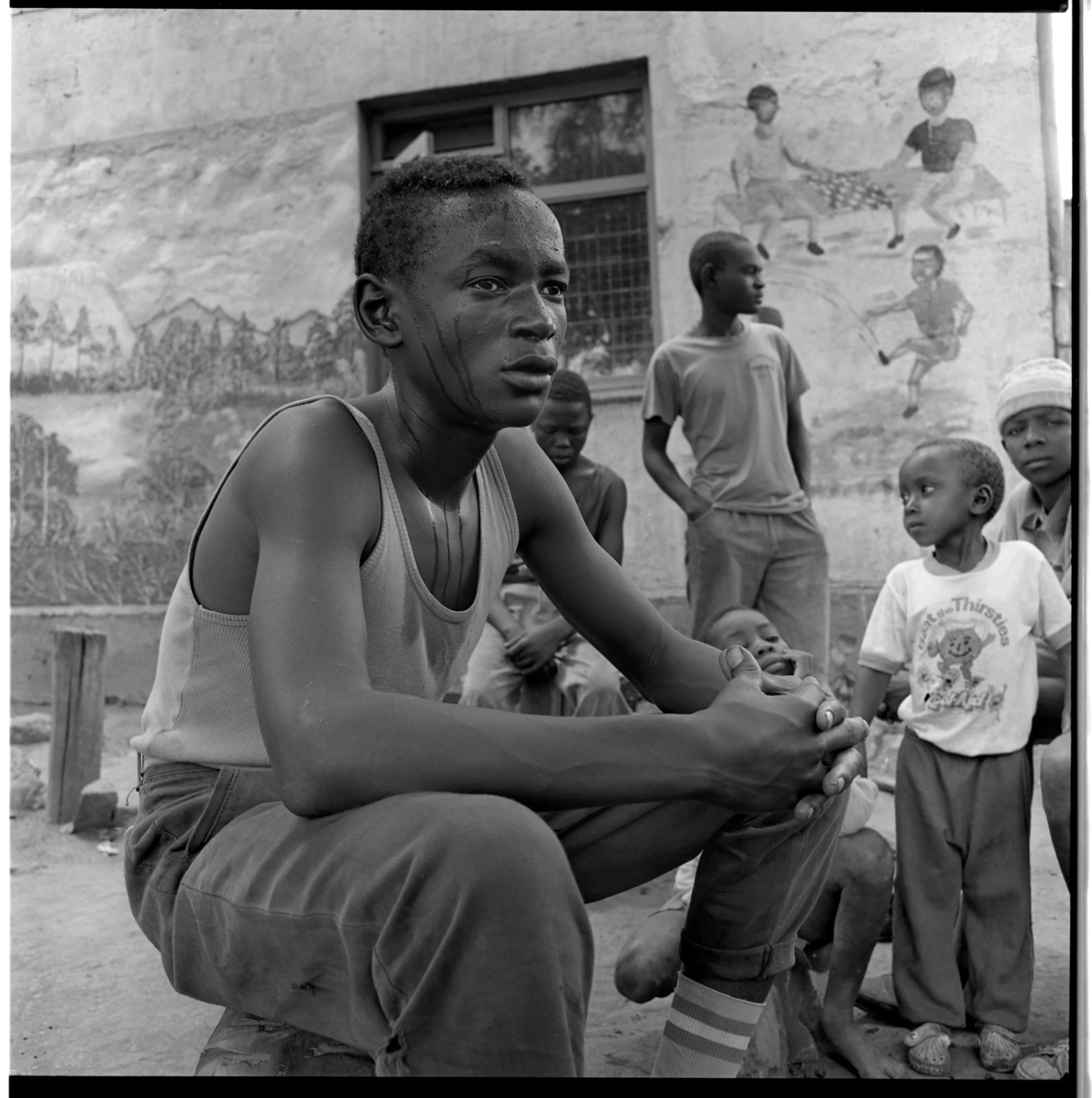 Street boys at a rescue center