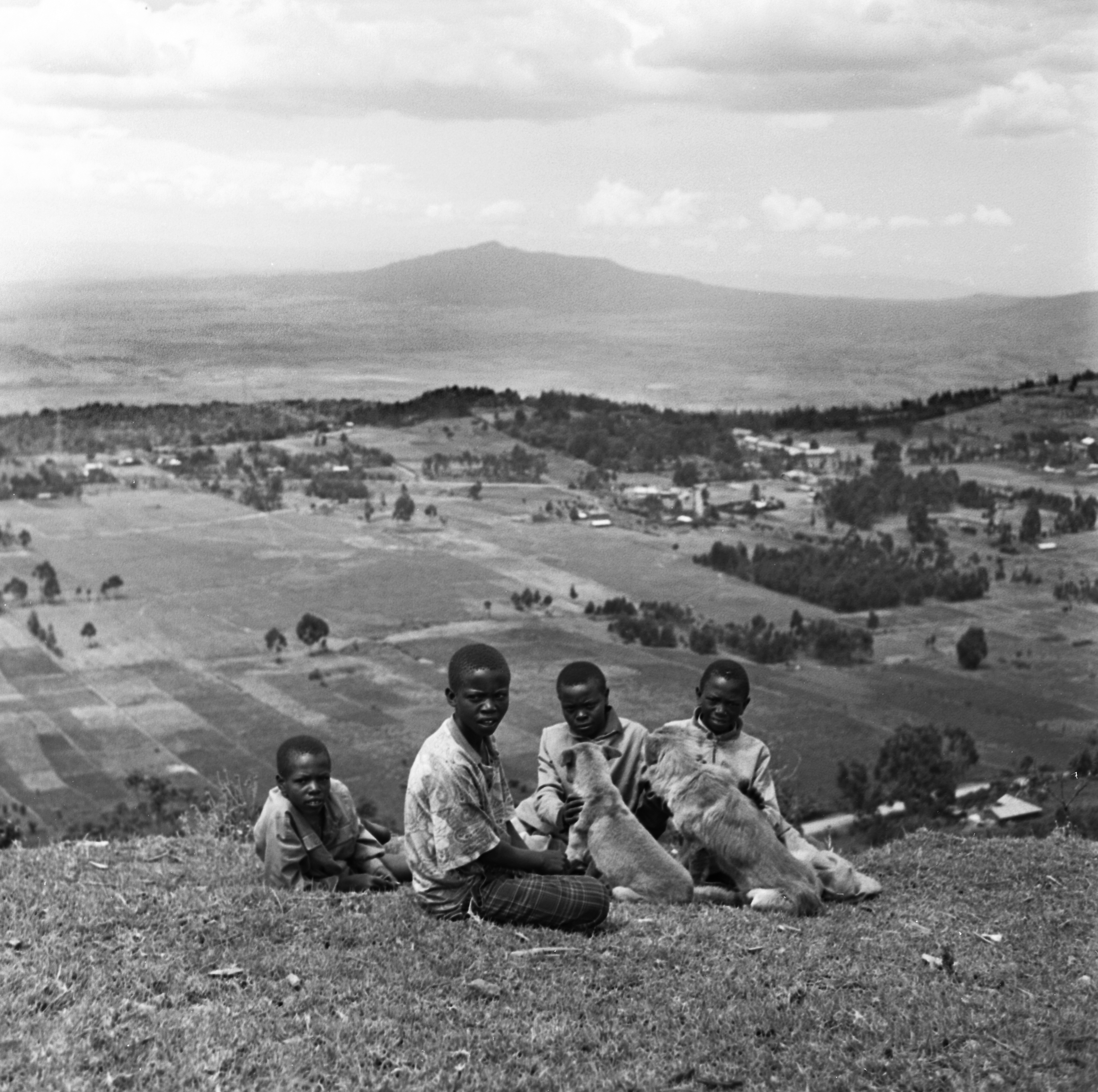  Rift Valley, Kenya. Mt. Longonot in the background 