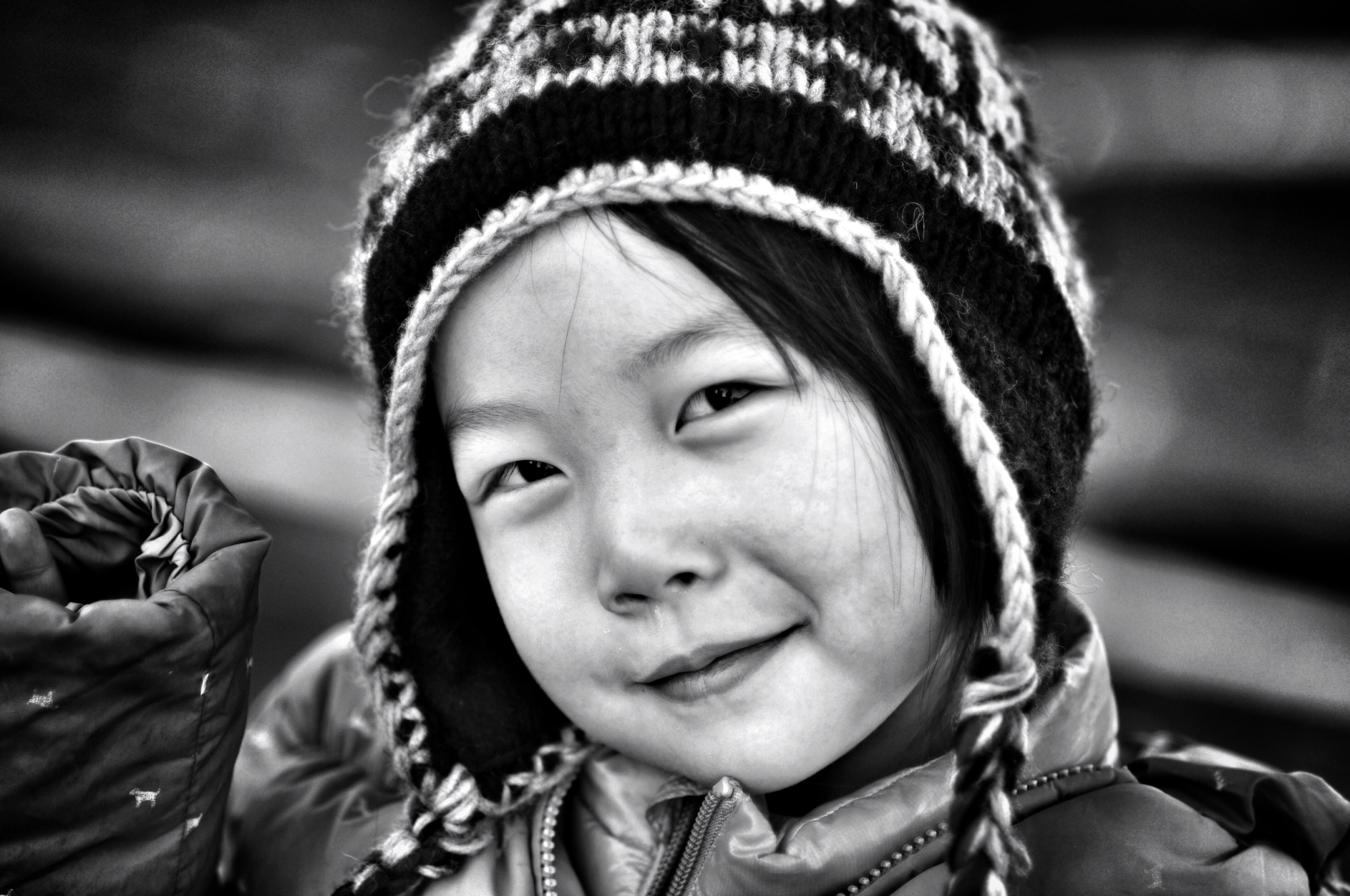  girl climbing great wall of china 