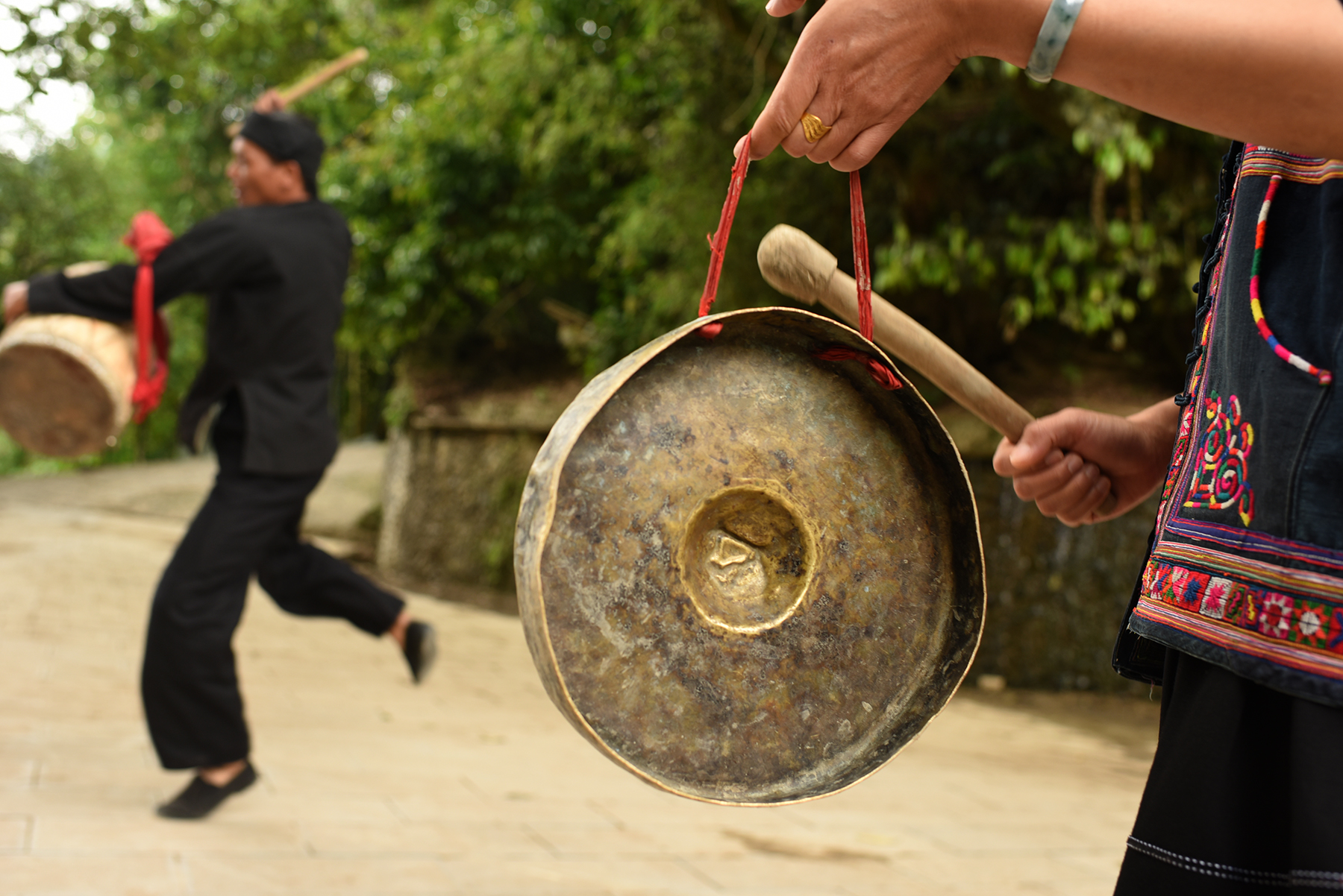  Mang Drum Dance. Potuo village, Yunnan, 2017. 