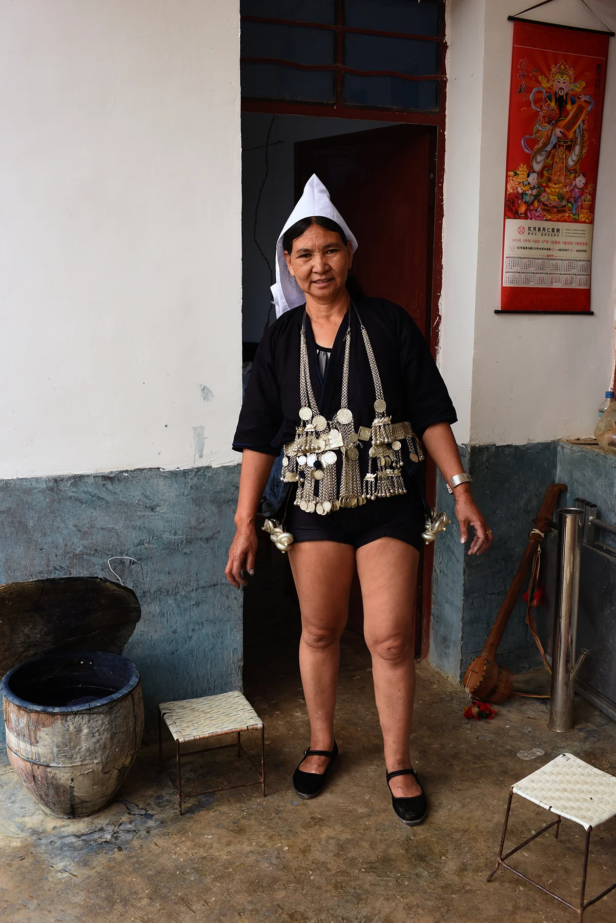 Li He Niu, at her home in Dayangjie town, Yunnan 2017.