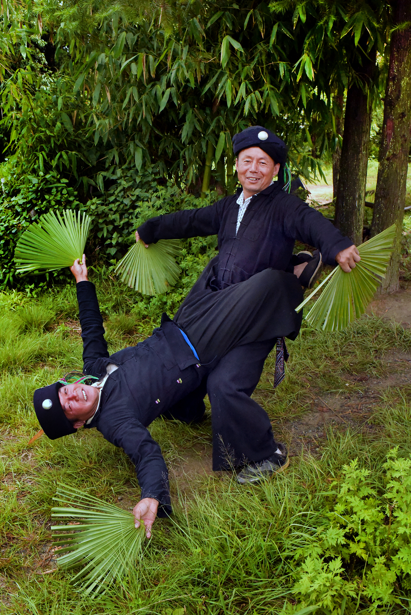  Bai Jin Bao and Ni Wei Zhe, Inheritors of Intangible Cultural Heritage, Yangjie village. 