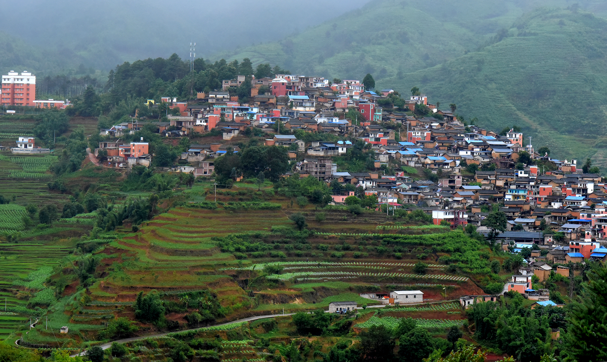  Rural village, Yunnan province 