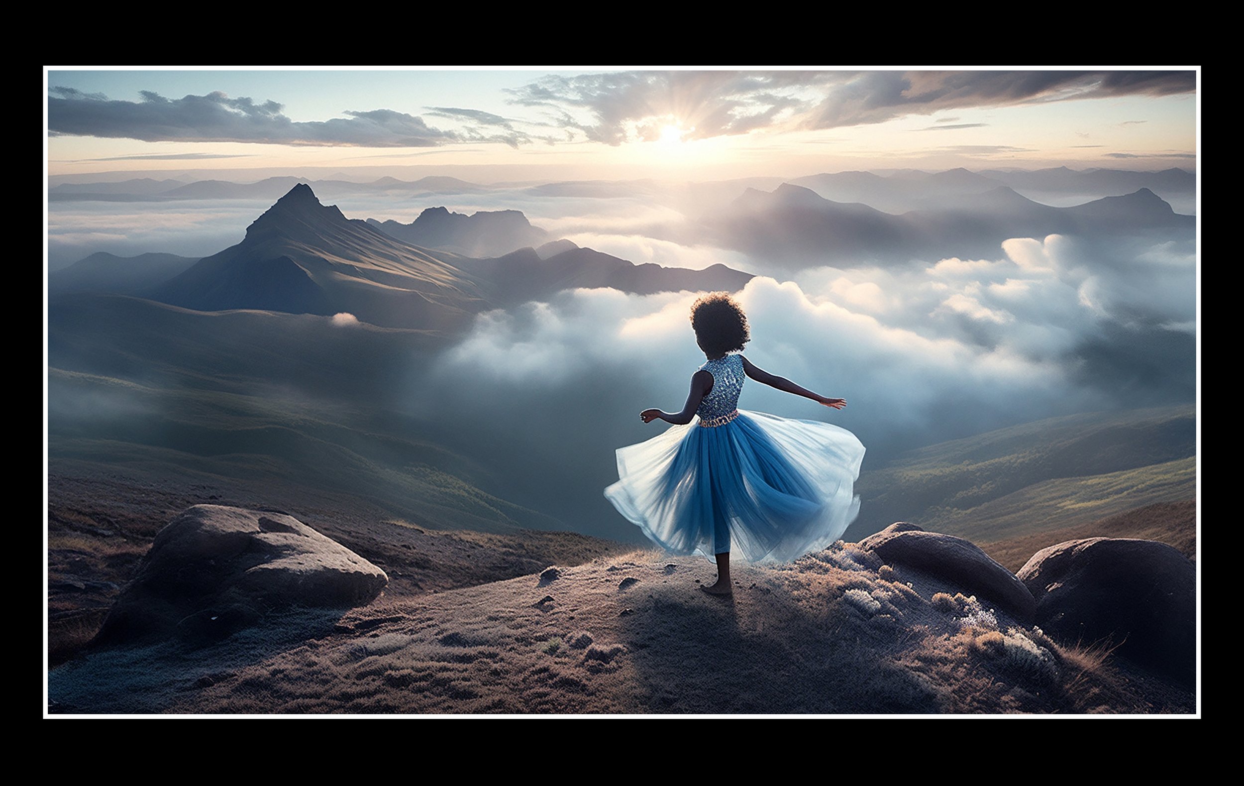 Ballerina atop Mt. Kenya