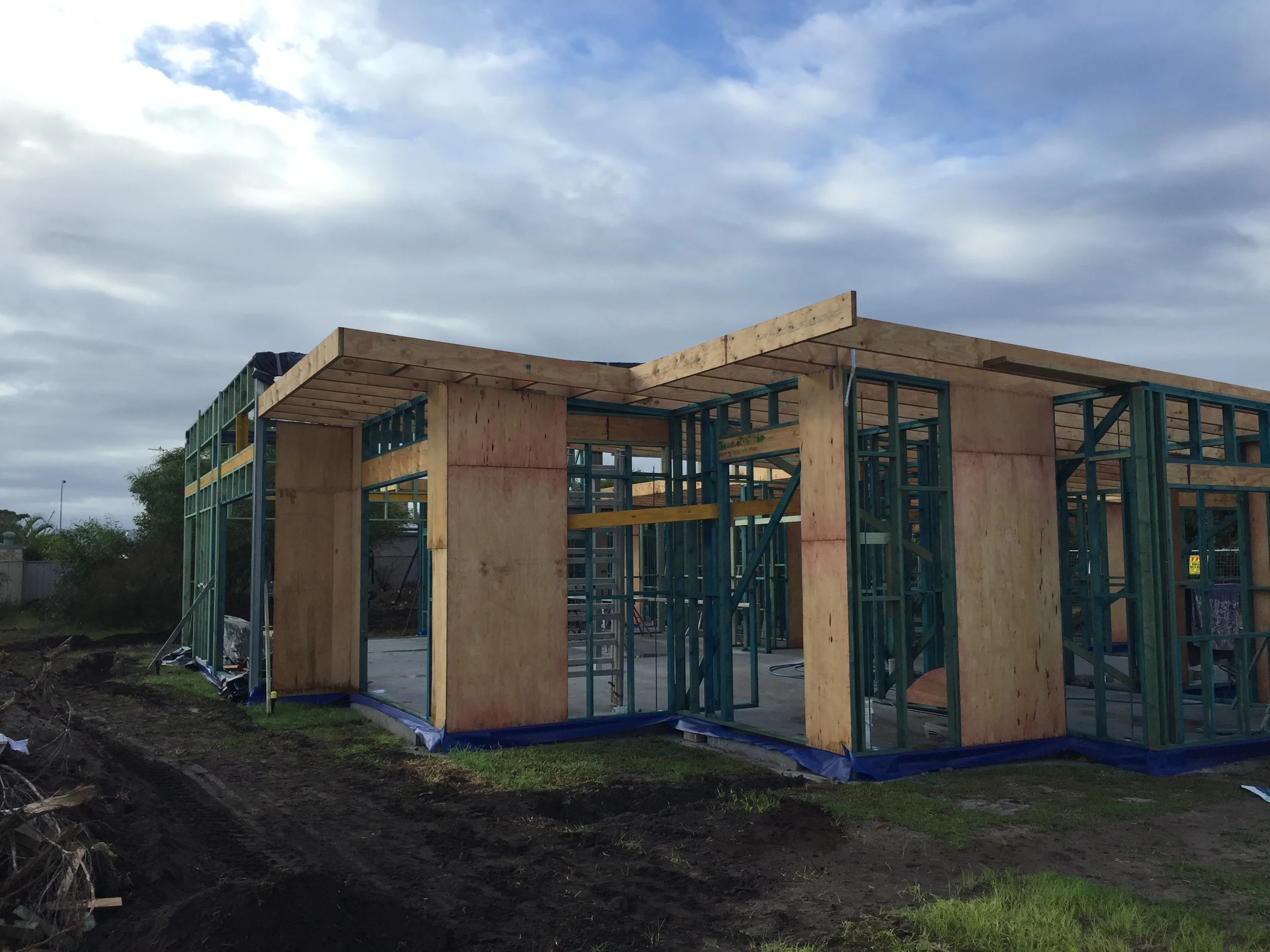  Walls and roof framing almost complete 