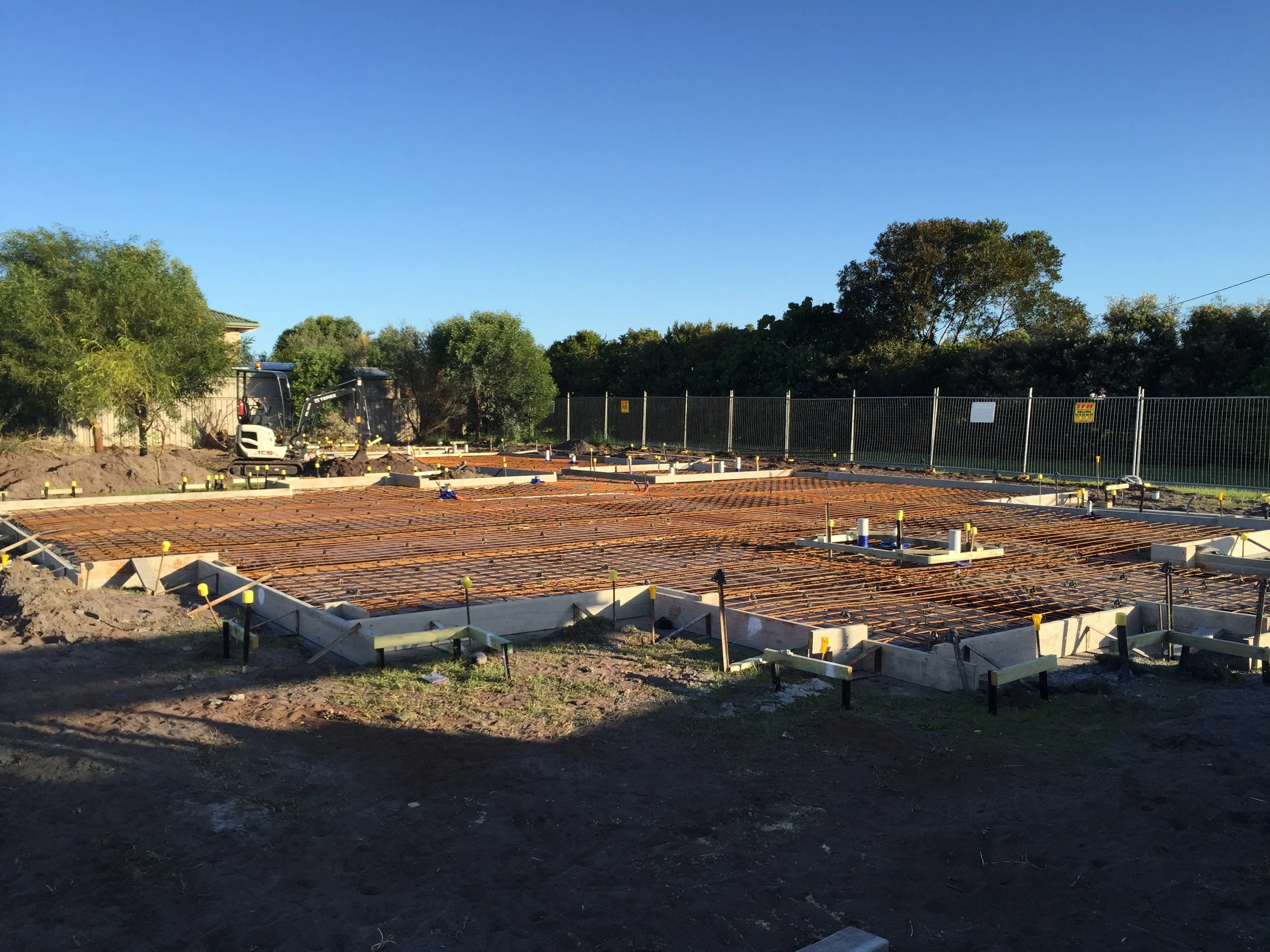  Formwork ready for the concrete pour.&nbsp; 