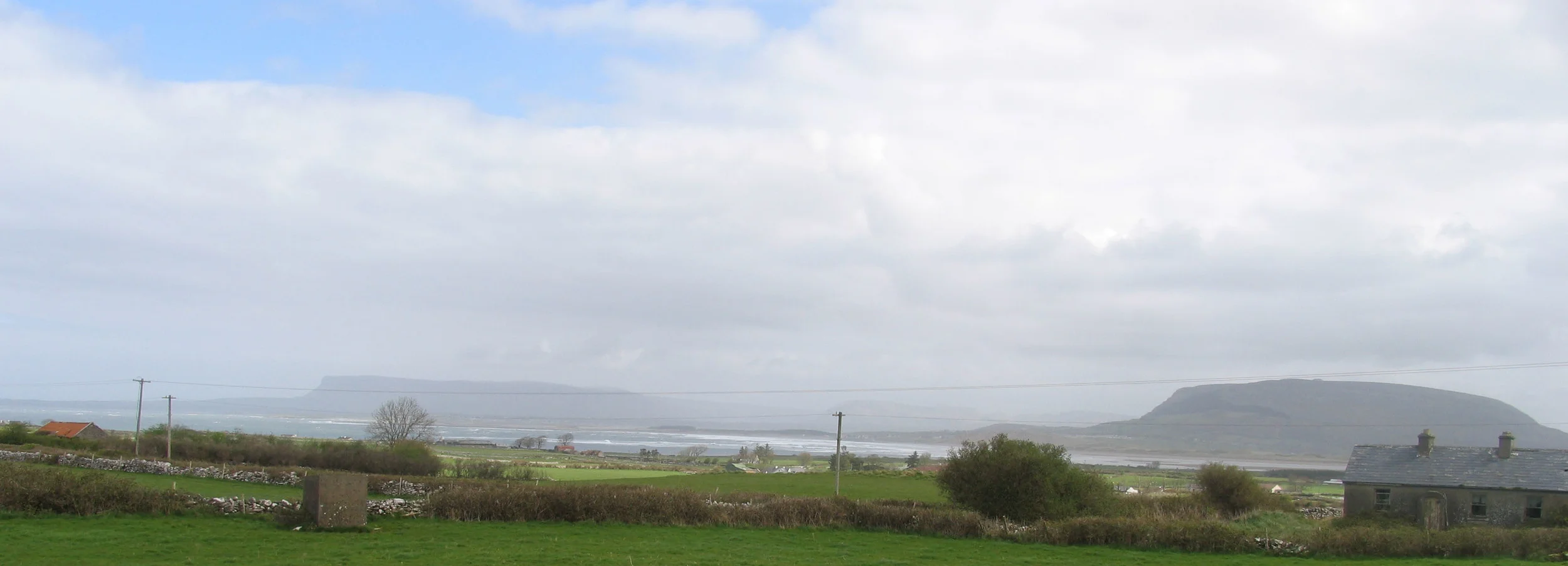 project 2 - view of Benbulbin & Knocknarea from site