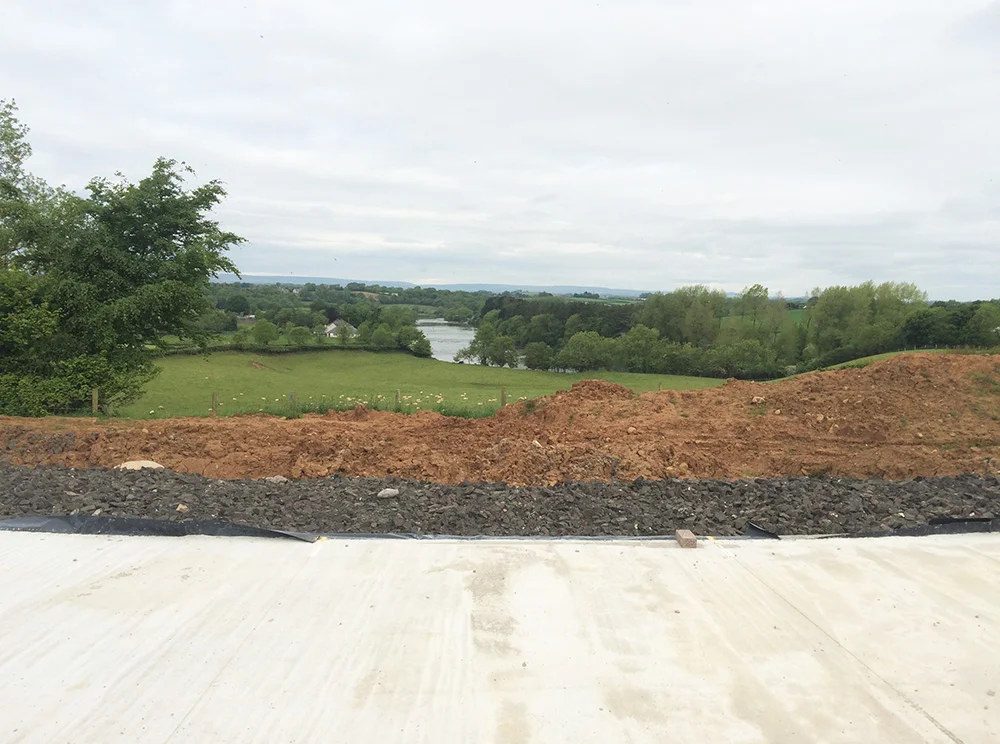 The view looking down to the River Bann.