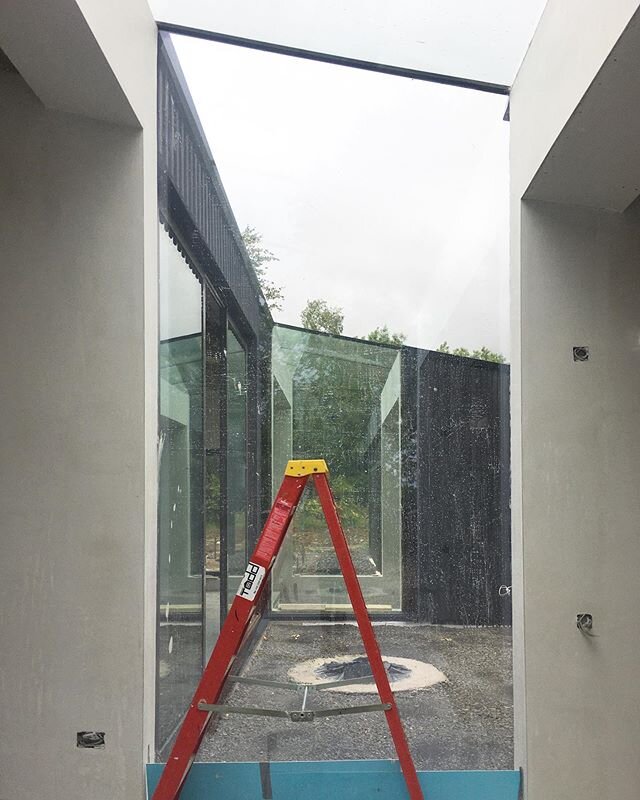 Frameless glazing #antrim #irisharchitecture #redsteps