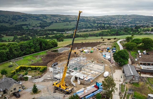 Aerial shot of our Yorkshire project taken by contractor @sutclifferesidential #yorkshirearchitecture