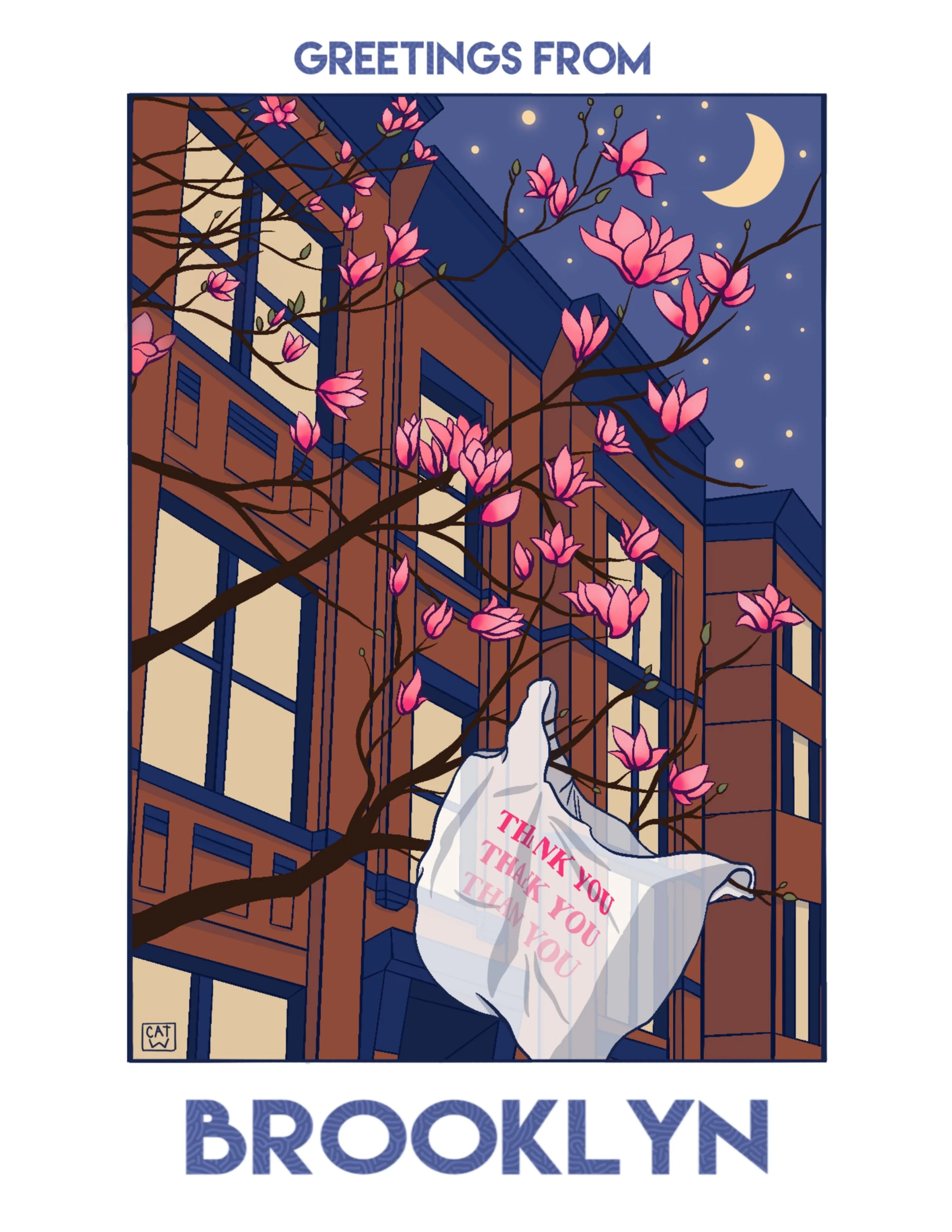 Greetings from Brooklyn Postcard