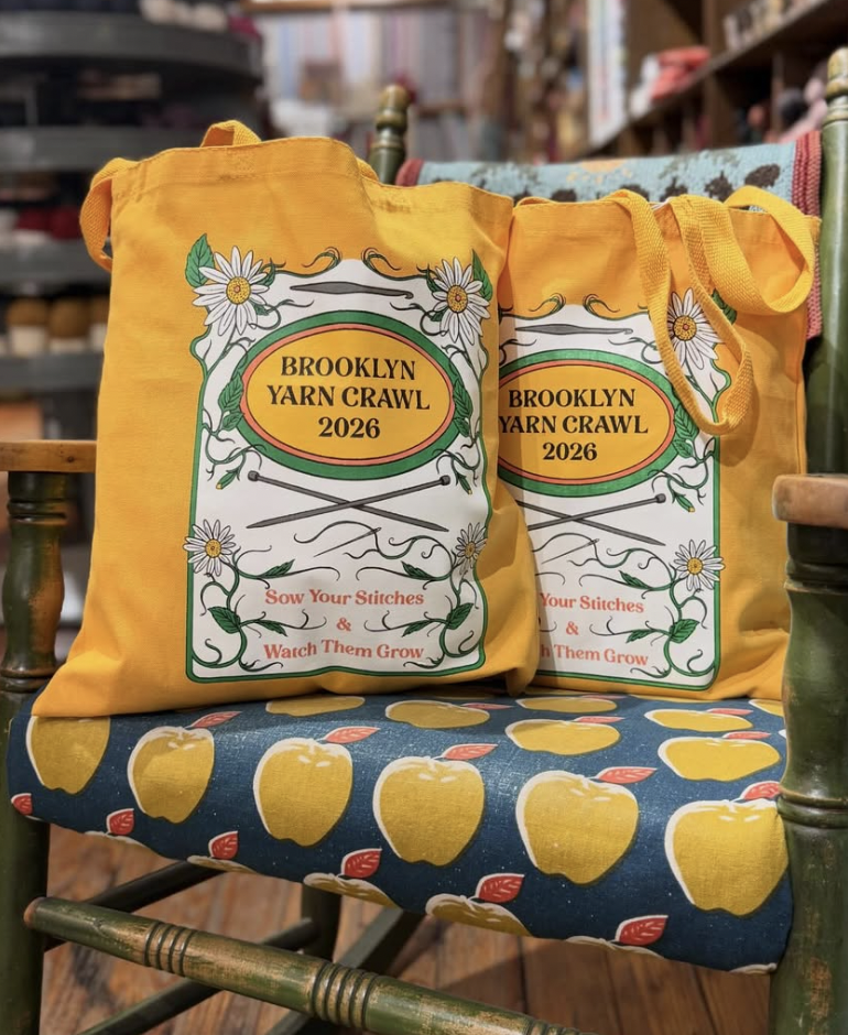 Seed pack Illustration for Brooklyn Yarn Crawl