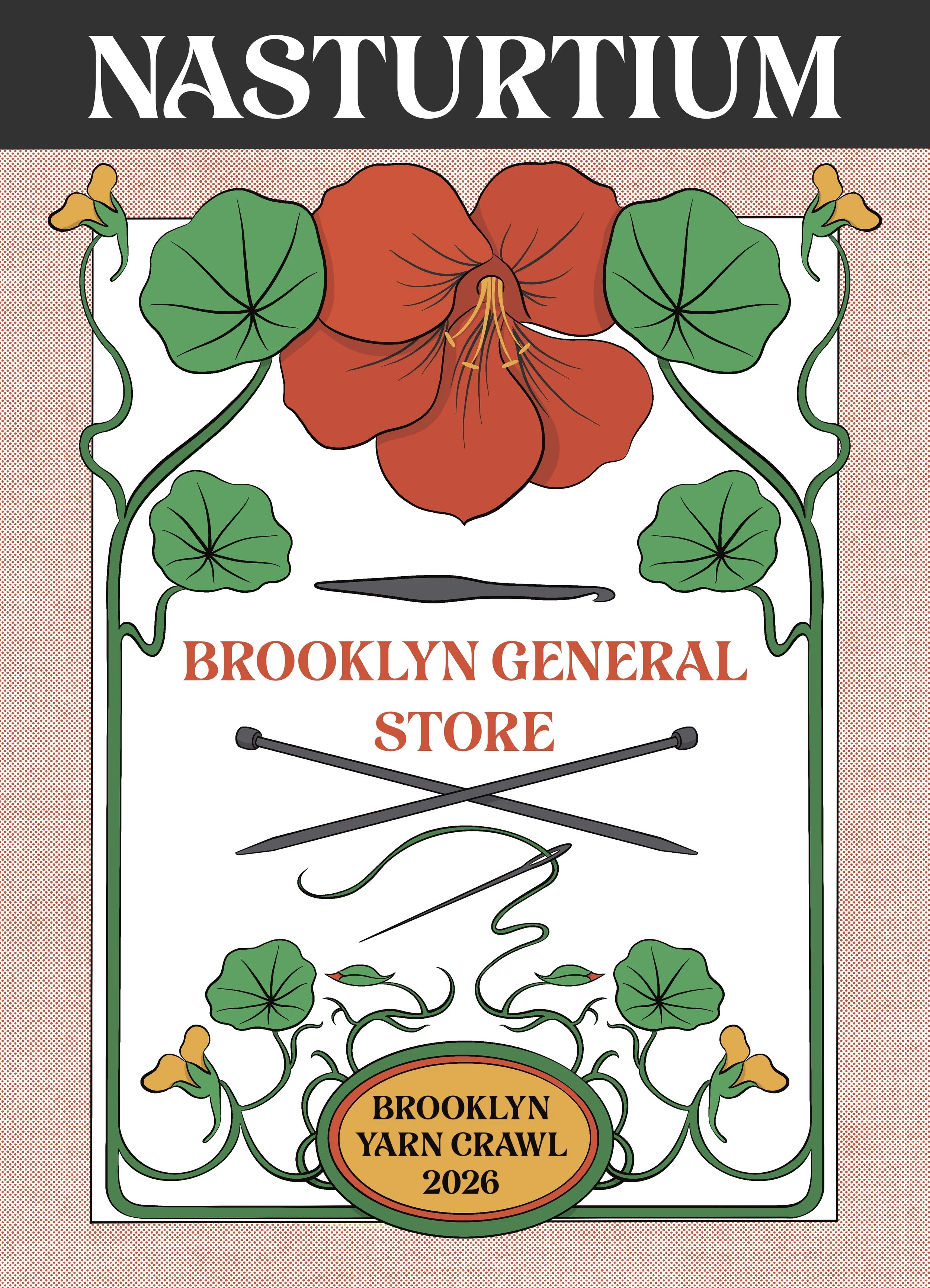 Seed pack Illustration for Brooklyn Yarn Crawl