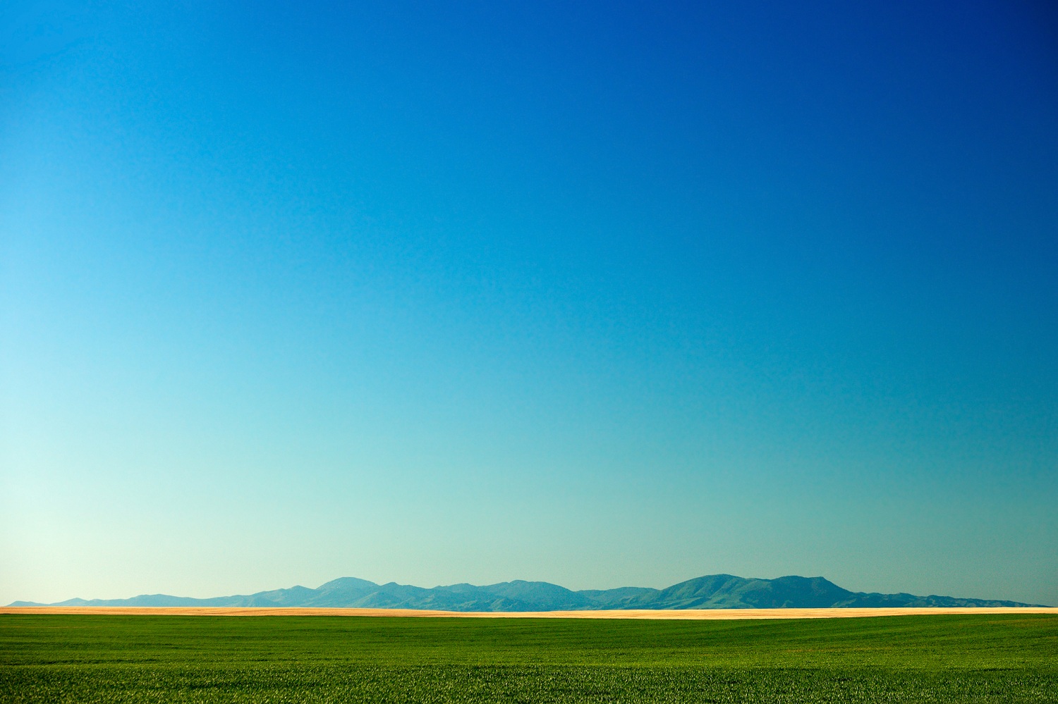 The western view of the Bear Paws Mountains just outside of Gildford, Montana.&nbsp;→ Buy This Print