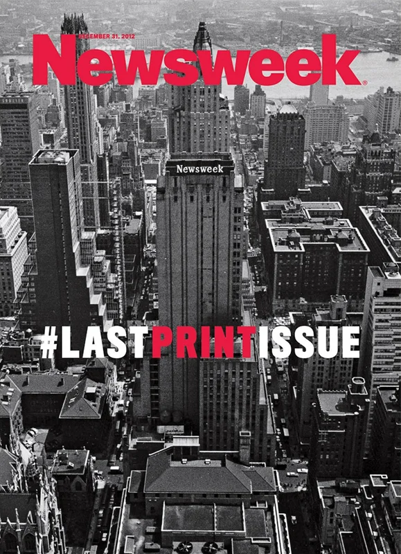 The final printed issue of Newsweek magazine. Will there be more final issues of other newspapers and magazines in the future?