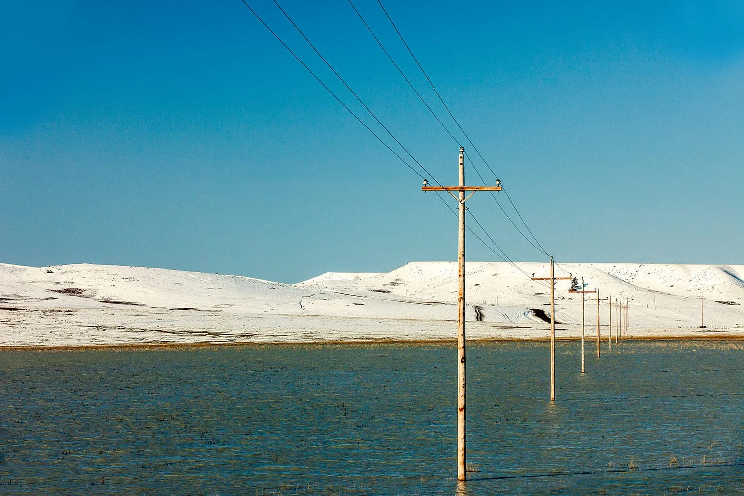 Poles Submerged