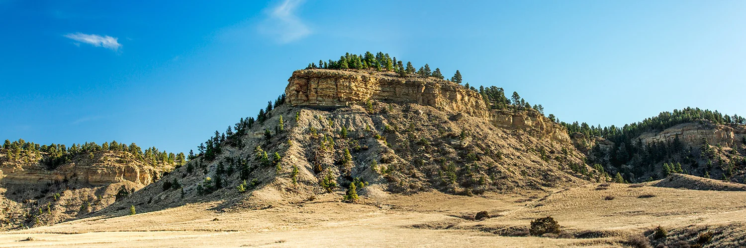 The beautiful rocky landscape of the rims in the Big Coulee between Ryegate and Rapelje, Montana. → Buy a Print