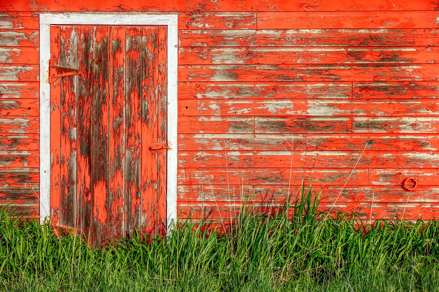 Old Red Barn Wall