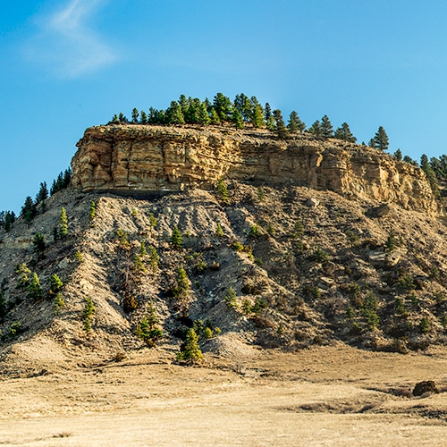 High resolution panorama photo of Big Coulee near Ryegate