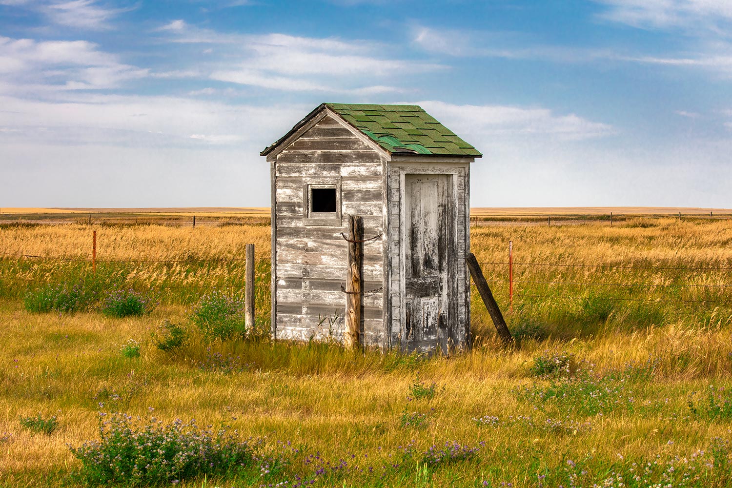An old forgotten outhouse sits near the school in Pendroy, Montana.&nbsp;&nbsp;→ Buy a Print&nbsp;or License Photo