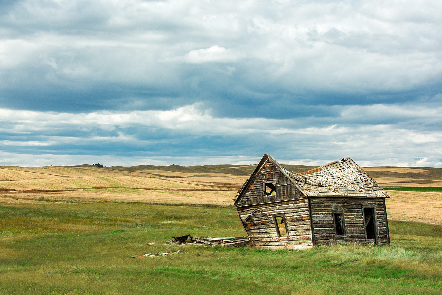 An old, broken down shack on Montana's prairie outside of the small town of Winifred. Within a week of me making this photo this beautiful old building was gone.&nbsp;→ Buy a Print&nbsp;or License Photo